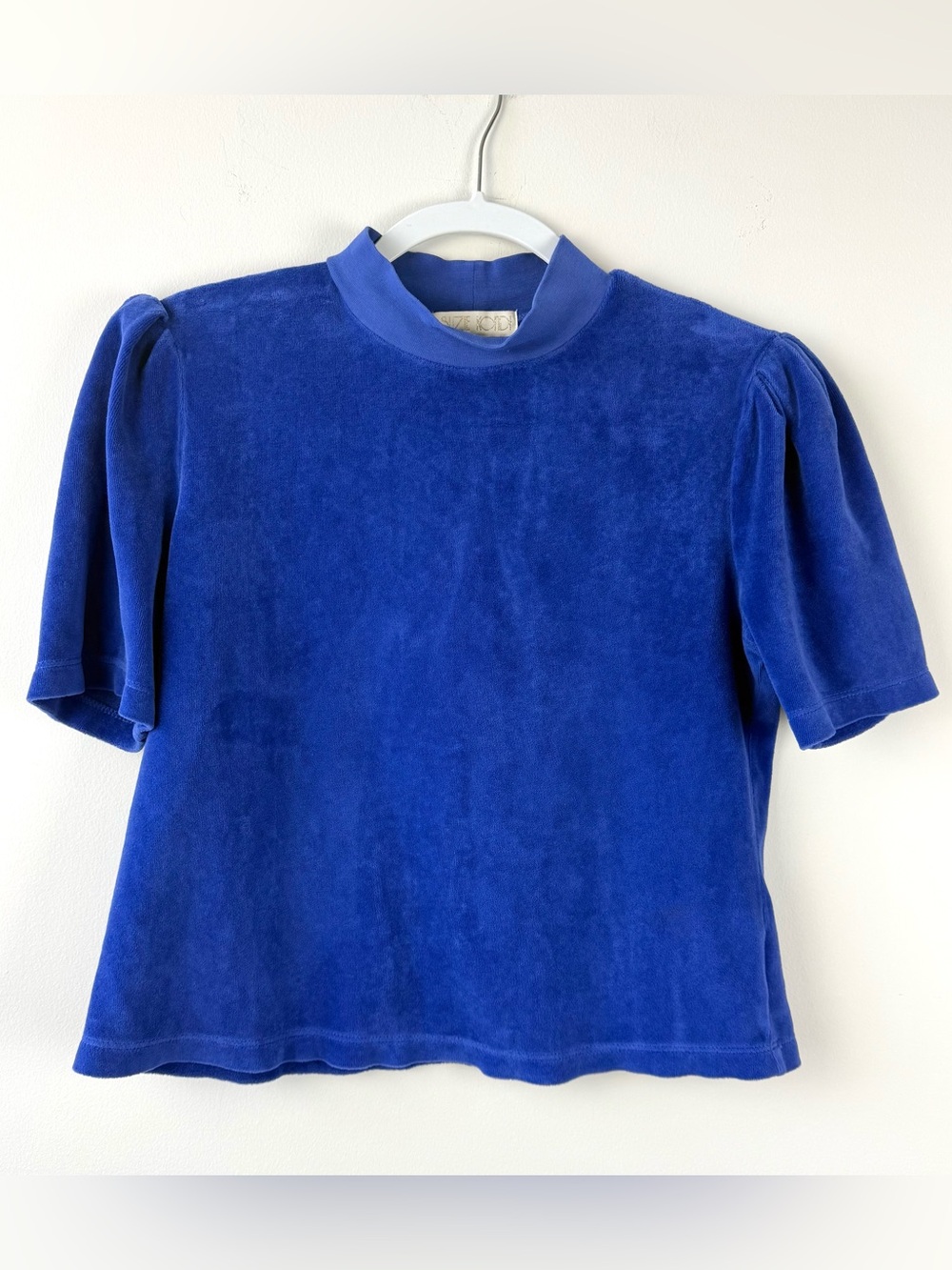 Suzie Kondi Terrycloth Mock Neck Top